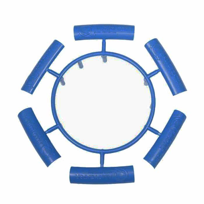 6 Verbindingskapjes Blauw