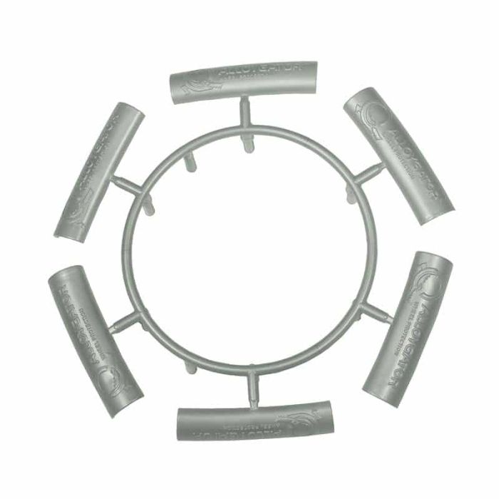 6 Verbindingskapjes Zilver